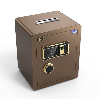 China Durable safety Multifunctional Hotel Room Fireproof Coin-operated Fingerprint Type Safe Box for Documents for sale