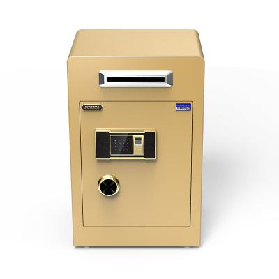 China Durable safety Reasonable Price Coin-operated Fingerprint Type Safe Box for Hotel Home Office for sale