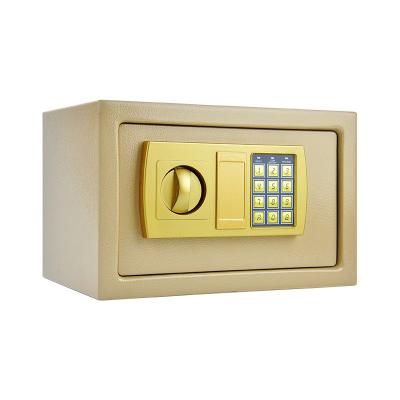 China XBThotel and home safe box small size metal safe deposit boxes hotel and home wall mounted digital electronic lock safe box H170*W230*D170 mm for sale