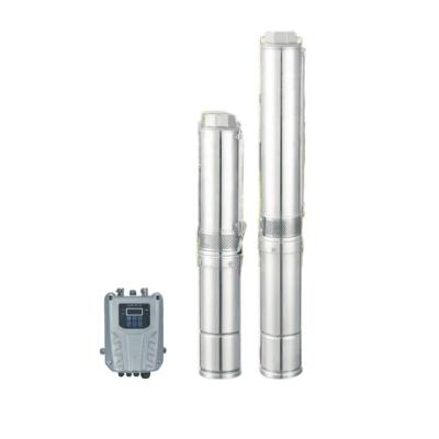 China Water Pumping 1100w 10m3/h Solar Agricultural Submersible Deep Well Pump 1.5inch DC110v for sale