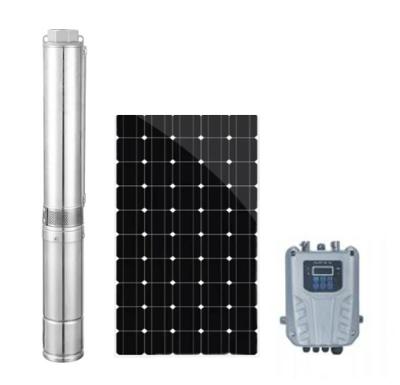 China Submersible Deep Well Water Pumps Submersible Solar Powered DC Pump Solar Water For Deep Well for sale