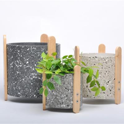 China Europe decoration handmade cement garden succulent pot/wholesale planter pots for sale