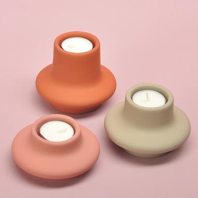 China ECO-frendly Hand Crafted Unique Shape Colorful Matte Home Decor Desk Sconces Decorative for sale