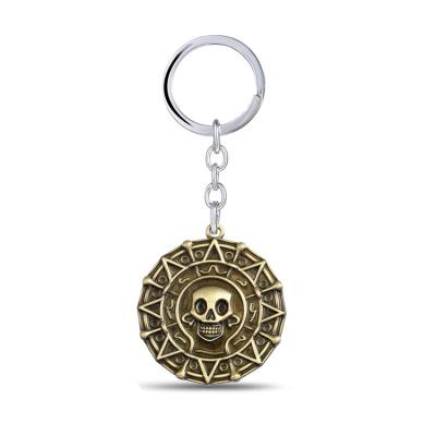 China Decoration Pirates of the Caribbean Metal Key Chain Pirates Keychain for sale