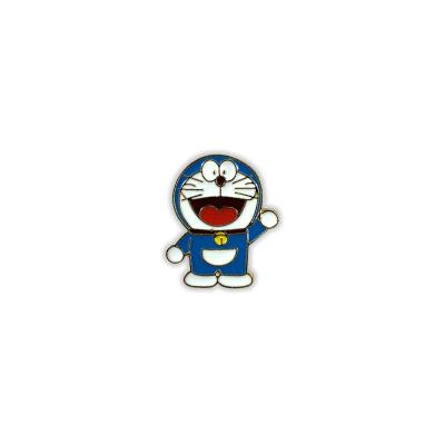 China China Hot Sale Cartoon Characters Doraemon Bule Antirust Children Brooch Pins Badges for sale