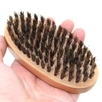 China Duct Beard Combs Wooden Brush Men's Beard Hair Brush Shoe Makeup Brush for sale