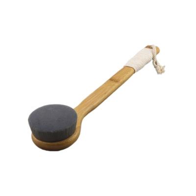 China All Size Large Natural Microfiber Brush With Lotus Handle Bath Back Brush Bath Tools Keep Dust Away Sweep for sale