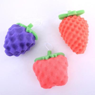 China Kitchen Fruit Shape Bath Sponge Bath High Quality Shower Bath Sponge For Kids Body Wash Sponge for sale