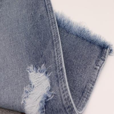 China Factory Wholesale Customized Breathable High Standard Fiber Denim Fabric Elastic Jeans With Good Price for sale