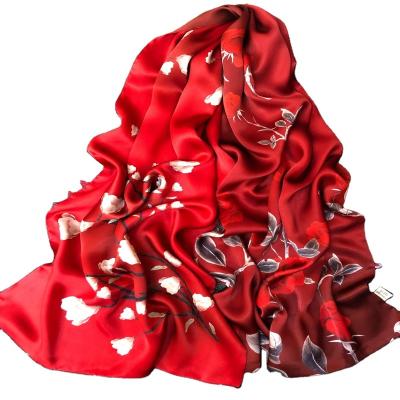 China Wholesale Custom Silk Square Silk Towel Lady ab Scarf 100% 170*53cm Christmas Gift Luxury Elegant Soft Small Small Square Silk Towel for sale