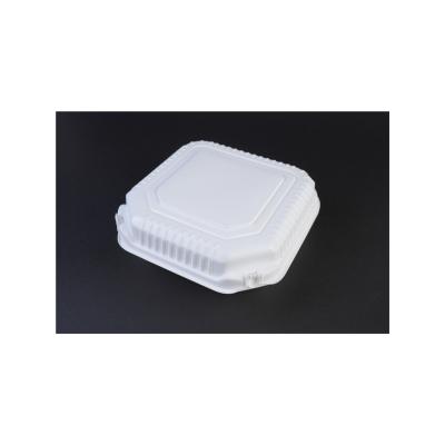 China Plastic Made In Taiwan Quality Disposable Food Grade Takeaway Clamshell Pp 8-Inch Plastic Burger Box For Fast Food Shop for sale