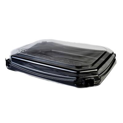 China Plastic Factory Direct Premium Quality Customizable Takeaway Plastic 16 Pcs. Sushi Box Food Container For Export for sale