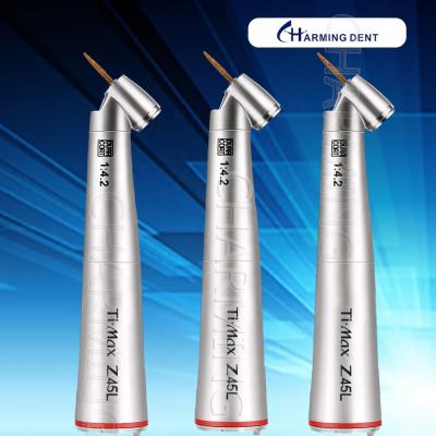 China With LED Fiber Optic Dental Micro Electric Motor Counter Angle Dental Handpiece Fiber Optic Surgical Handpiece Dental Ti-Max Angle 45 Degree Counter for sale