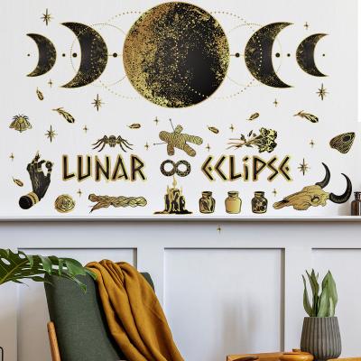 China Waterproof+Eco-friendly New Arrive Halloween Decorative Witch's Paw Vinyl Decoration Lunar Eclipse PVC Wall Decor DIY Sticker Super Cute Creative Wall Sticker for sale