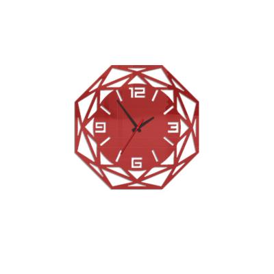 China Custom Quartz Wall Clock Mute Style Battery Operated Gift 30CM Antique Promotional Hot Around Acrylic Mirror Surface For Home Decoration for sale