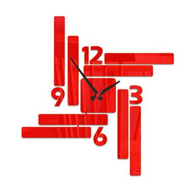 China Unique Style Mirror 3D Wall Clock Silent Style Quartz Clock Art Simple Elegant Acrylic Luxury Modern Antique Watch For Living Room Decor for sale