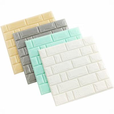 China Waterproof+ECO-Friendly Brick Wall Papers Self Adhesive 3D Wallpaper For Hotel Bedroom Living Room Decor ECO And Waterproof XPE Wall Papers Decor for sale