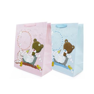 China Handmade Wholesale Funny Happy Birthday Holiday Party Favor Gift Paper Bag For Baby Kids for sale