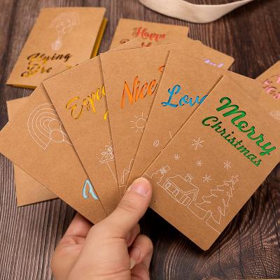 China Gift Wrap Fashion Happy Birthday Greeting Card Christmas Wedding Invitation Envelope Card for sale