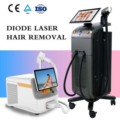 China 4cm2 Stationary Trio Laser Hair Removal Machine Diode 755nm 808nm 1064nm golflengten Te koop