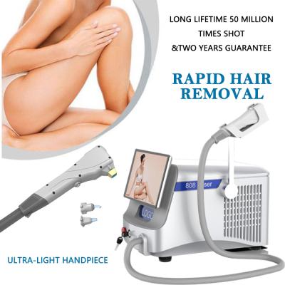 China Portable Fiber Laser Hair Removal Machine / Diode 808 Laser Machine For Beauty Salon for sale