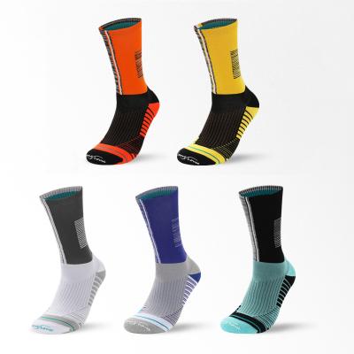 China Breathable Color Collision Factory Direct Tube Socks Woolen Ring Thickening Quick Drying Wear-Resistant Socks for sale