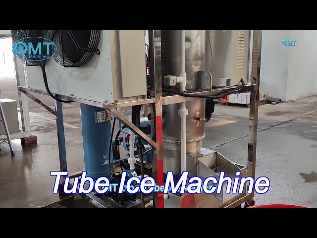 omt 2ton industrial tube ice machine for ice plant remote control operation