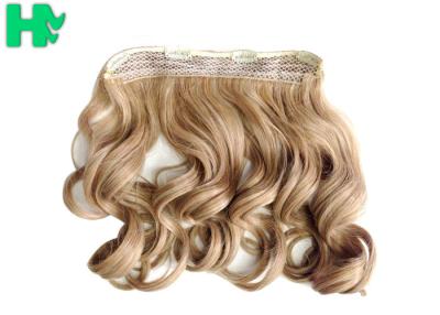 China Heat Friendly Natural Curly Hair Wigs Double Weft Clip In Hair Extensions for sale