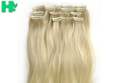 Cina Estensioni sintetiche bionde luminose dei capelli umani nessun capelli vergini elaborati prodotto chimico in vendita