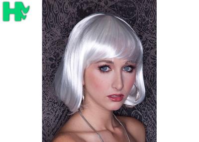 Κίνα Του Bobo Style κόμμα κλόουν Synthetic Cosplay Wigs απότομα κατ' ευθείαν ασημένιο λευκό χρώματος προς πώληση