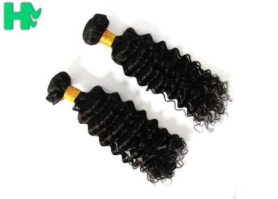 China O dobro afoga extensões peruanas profundamente encaracolados humanas do cabelo humano de cabelo de Remy do ser humano natural livre do emaranhado à venda