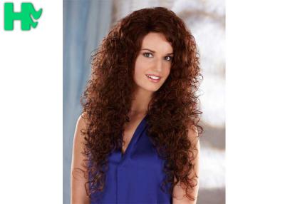 China Hot Sale New Stylish Elegant Top Quality Low Price Long Curly Synthetic Hair Wig for sale