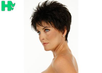 China Natural Straight Wave Short Style Synthetic No Weft Full Hair Wig for sale