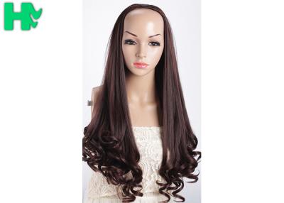 China Graceful Smooth No Smell Loose Wave Long Synthetic Wigs , Synthetic Lace Wigs for sale