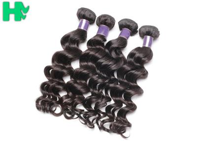 China Extensiones naturales del cabello humano del 100%, pelo natural de Remy de la onda del cabello humano de Brazillian de la Virgen en venta