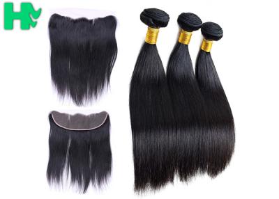 China Cutículas completas malaias do fechamento 13*4 do laço do cabelo do Virgin reto regular alinhadas à venda