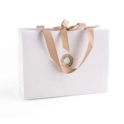 China Gift & 250gsm flat craft paper handles craft brown paper bag with window with custom logo for sale