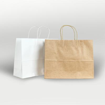 China shoes & custom clothing kraft paper bag with your own logo manufacturer paper bag wholesale printing for sale