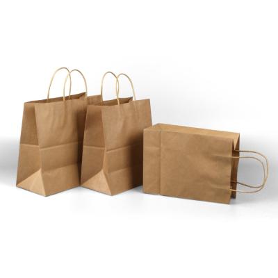 China Luxury Food Reticle Kraft Paper Bag With Handle With Your Own Logo White High Quality Cheaper Paper Bags for sale