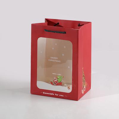 China Christmas Recyclable Custom Paper Small Wedding Gift Bag With Custom Logo for sale