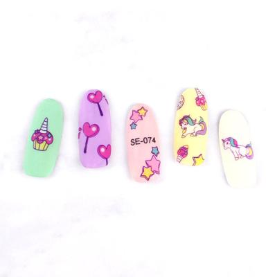 China Colorful Nail Tips Luxury 3d Easter Nail Stickers For Gel Polish Gel for sale