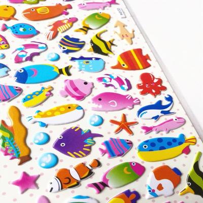 China Waterproof Reusable Decorative Keyboard Cuts Vivid Puffy Colorful Googly Eyes 3D Stickers Scrapbooking Activity Book for sale