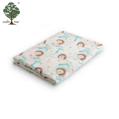 China Custom tree pattern 120*120 cm muslin anti-pilling gauze anti-pilling wrap blanket for sale