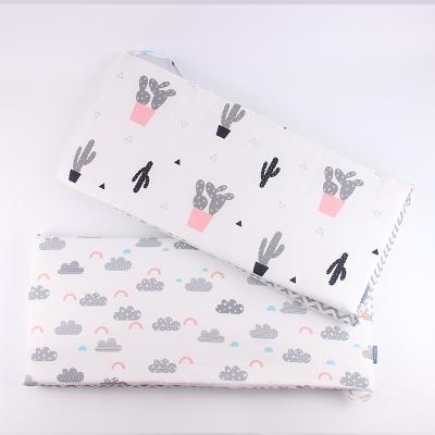 China Cute Printed Muslin Tree Disposable Baby Crib Pads Set Toddler Bed Rail Bumper Bumpers for sale