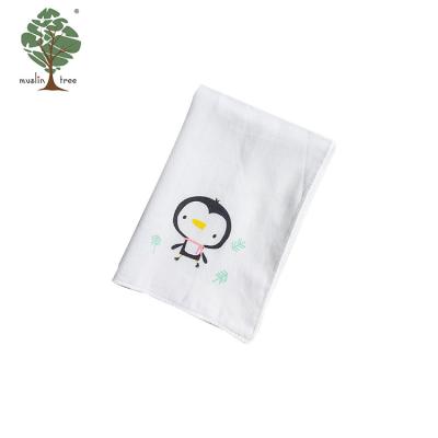 China 100% Soft Breathable Cotton Muslin Baby Handkerchief Muslin Tree Free Sample Printed Casual Customized Printing Designs 35*35cm Universal for sale