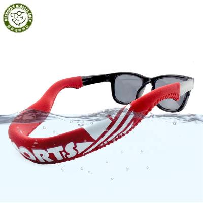 China Custom LOGO Personalized Safety Adjustable Foam Surf Water Glass Rope Swimming Neoprene Floating Float Sunglass Straps for sale