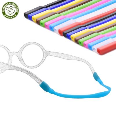 China Prevent Falling To Prevent Skid Colored Safety Adjustable Kids Running Sports Holder Gafas Cuelga Silicone Eyeglass Glasses Sunglasses Straps For Boys Girls for sale