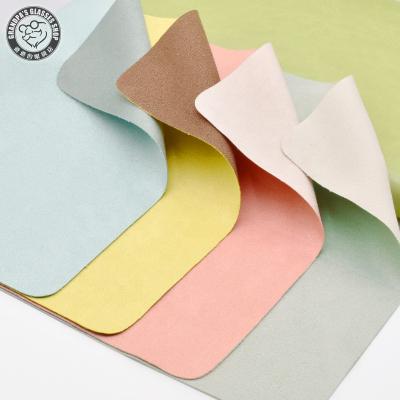 China Custom Viable Dual Color Chamo Mini Small Microfiber Jewelry Eyeglass Cloth Bulk Custom Glass Cleaning Cloth With Logo for sale