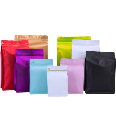 China Moisture Proof Detox Tea Packaging Bags Custom Digital Printed Mylar Flat Bottom Zip Lock Plastic Bag Bags for sale