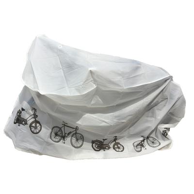 China White Black PEVA PE Material Gray Color Dustproof Waterproof Bicycle Rain Cover for sale